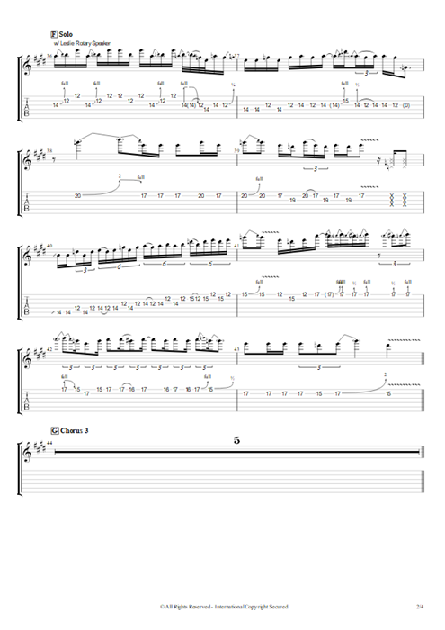Good Times Bad Times Led Zeppelin guitar pro tab EGuitarIII Full Score mysongbook